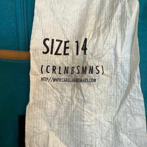 Caroline Bosmans NWT size  14 youth NWT Puff Sleeve shiny teddy bear ultra lux. - Picture 11 of 16